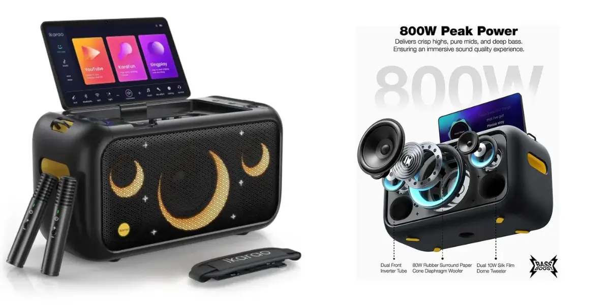 Ikarao Xtreme Break X1 All in One Karaoke Portable Bluetooth Speaker.webp